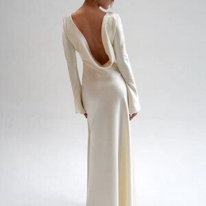 NWT One Addington Eden Dress in Duchess Satin, Size XS